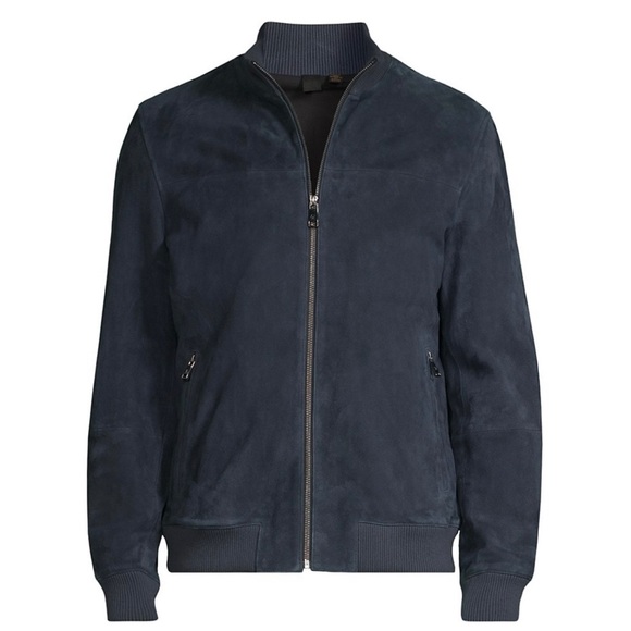 Ted baker peveril suede bomber jacket size 5 : XL - Picture 2 of 11